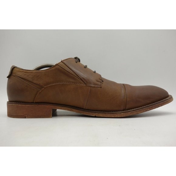 Steve Madden Brown Leather Cap Toe Lace Up Oxfords Shoes Men\'s 12 main image 7